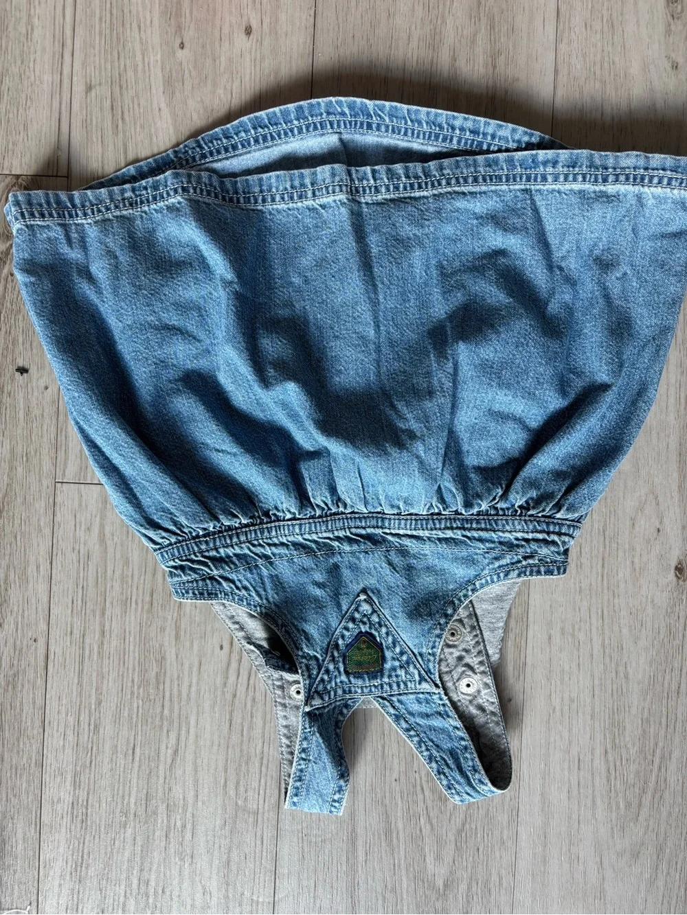 Vintage Y2k Baby Gap Denim Overall Dress 6-12 months